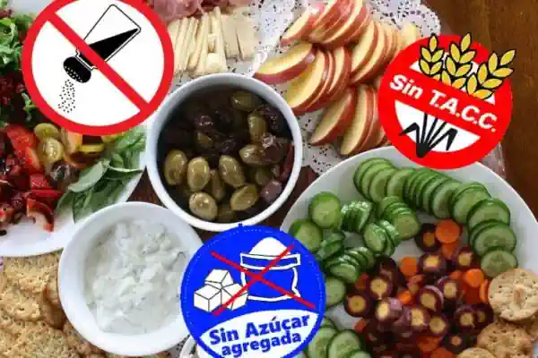 Diferentes alimentos sin tacc, sin azucar, sin sal. Orlando.